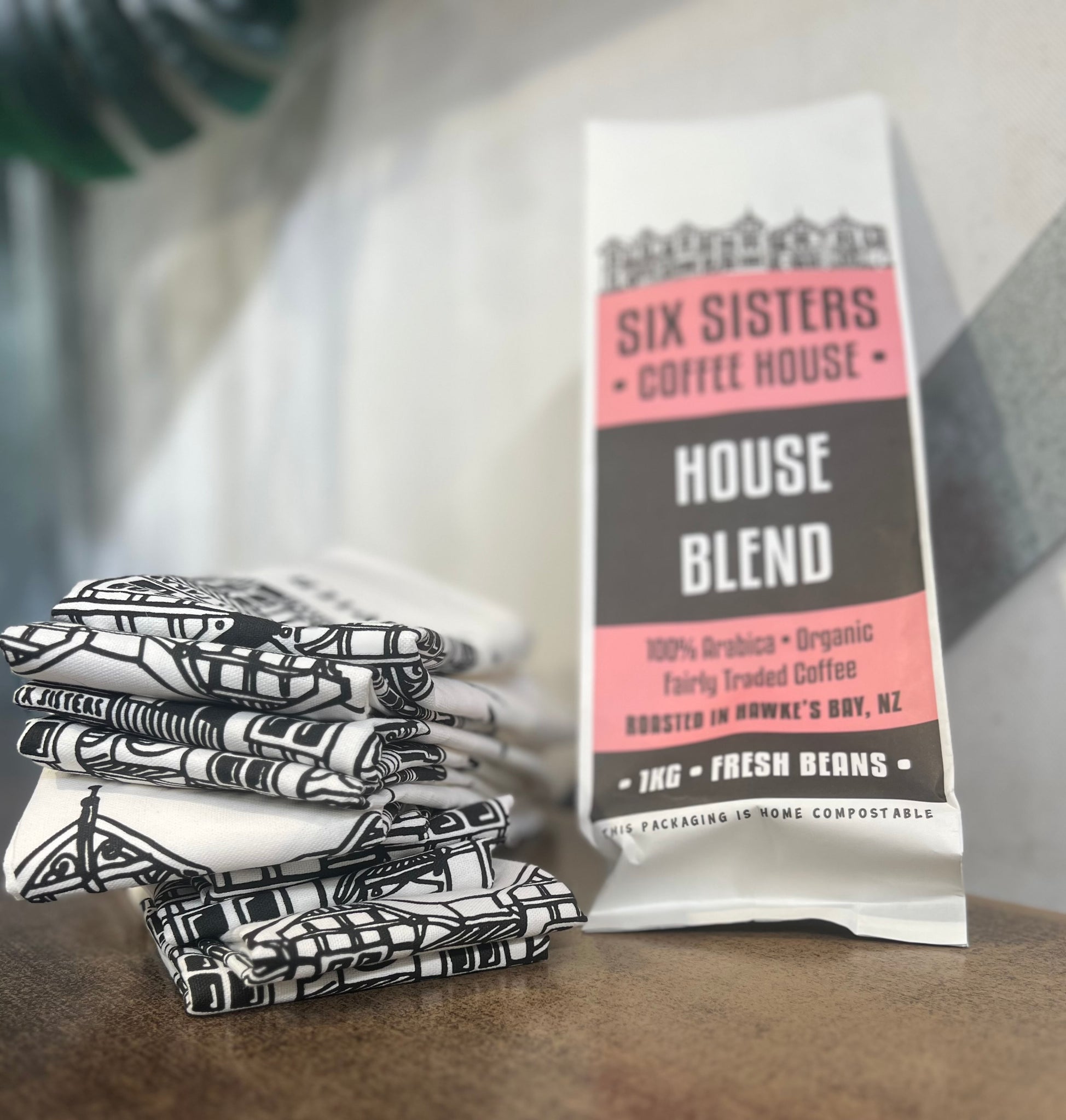 Six Sisters Tea Towel